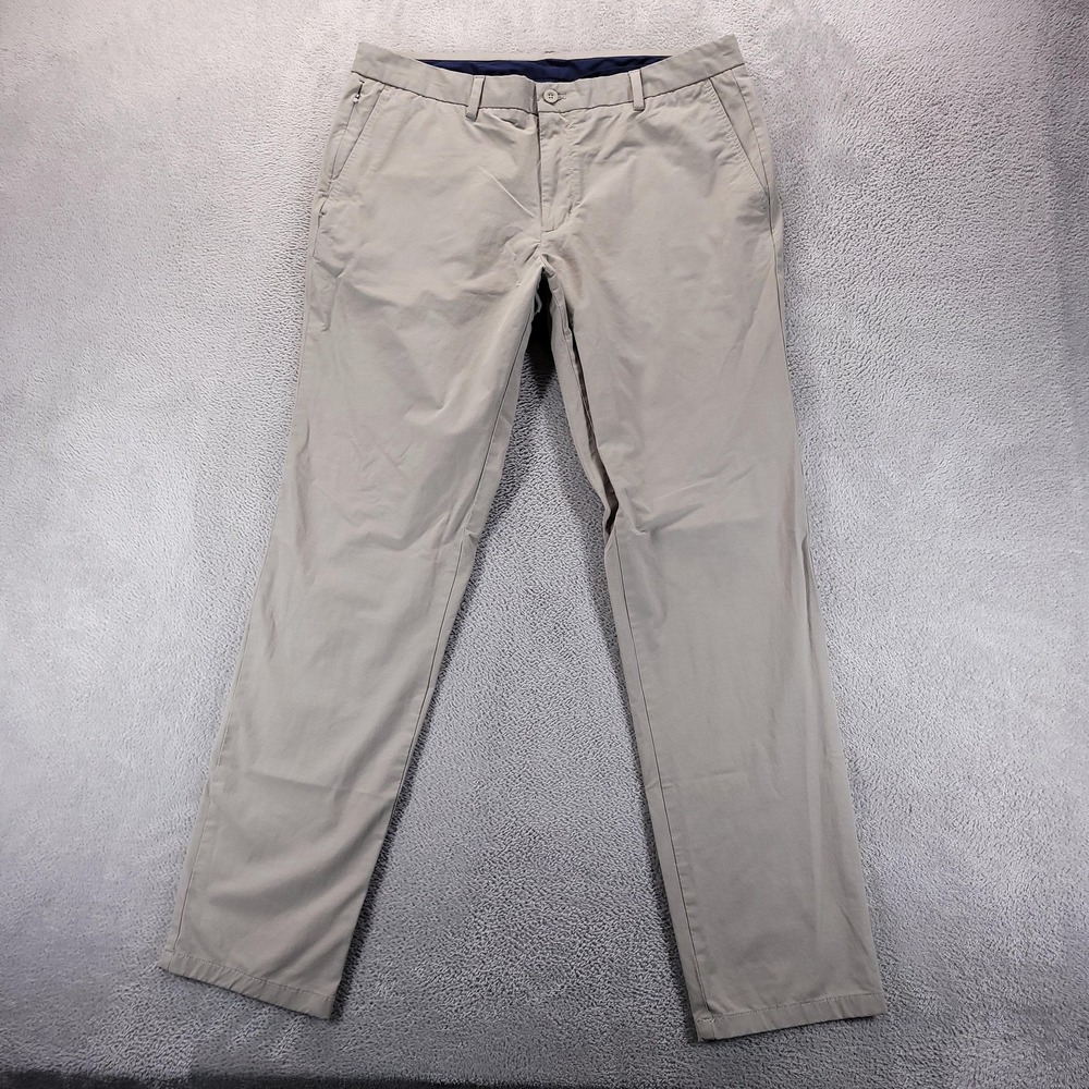 Vineyard Vines Pants Mens 38x34 Beige On The Go OTG Chino Stretch Travel Casual